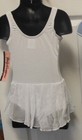 Tank Dance Dress White Bwc190 Cotton Spandex Skirted Leotard Girls Sizes Lined