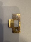 Antique vintage Door Strike Plate  Mortise  Victorian  Art Deco  Brass  2   