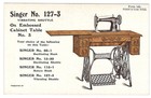 Victorian Trade Card  Singer Sewing Machine 127-3  Sweden  Native Dress 