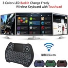 Backlit Mini Wireless Keyboard Touchpad Mouse Combo Handheld Keyboard