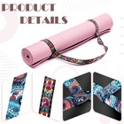 Minatee 2 Pcs Yoga Mat Strap Sling Adjustable Thick Mat Carrier Stretching St   
