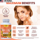 Organic Apricot Seeds Powder - Only Kernel Supplement- 120 Count  pack Of 1 