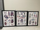 Lot Of 12 Tattoo Flash Sheets-  Double Sided Panels