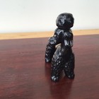 Rynbende Holland Vintage Ceramic Pottery Black Poodle Dog Bottle Cherry Brandy