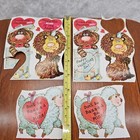 4  Vintage Adorable Child s Valentines Superb Graphics Nice Lot   W  Envelopes
