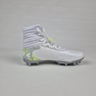 Under Armour Lacrosse Cleats Youth Size 5 White grey Art 3028699-100