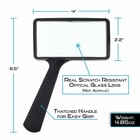 Handheld Rectangular 3x Magnifier Magnifying Glass Loupe For Reading Jewelry Us