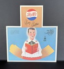 Vtg 1950 s Pepsi-cola Christmas Choir Boy Ornament Unpunched Bottle Hanger Sign