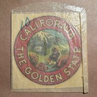 Vintage Original California The Golden State Gold Prospector  Water Slide Decal