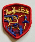 Vintage State Of New York Iron On Patch Embroidered Empire State Ny