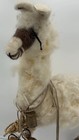 Vintage Peru Llama Plush Figure Real Alpaca Wool Fur Handmade 18in X 25in Tall