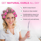 36-pack Soft Foam Hair Rollers For Overnight Styling - Flexible Sponge Curlers F