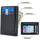 Slim Wallet For Men Minimalist Front Pocket Rfid Blocking Credit Card Holder    