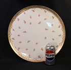 Limoges T v Large Tray 15 3 4  Diameter Round Pink Roses W gold 1900-1907