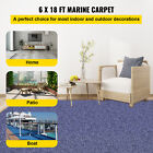 Vevor 6 x18  Marine Carpet 32 Oz Outdoor Bass Boat Carpet For Patio Deep Blue
