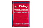 Rare 1930s  high Plane  Litho Hinged Pocket 1 1 2oz Tobacco Tin In V  Good Cond