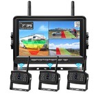 Wireless Rv Backup Camera System 7  1080p Dvr Monitor Bsd For Trailer Truck Van