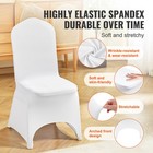 Uimoso 100pcs White Stretch Spandex Chair Covers For Weddings  Parties 