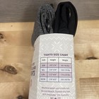 2 Pack Muk Luks Footed Fleece Lined Tights M l Black And Gray New