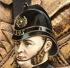 Policeman Victorian Die Cut Scrap - L6