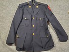 Vintage Women   s Auxillary Marine Corps League Dress With Patches Military
