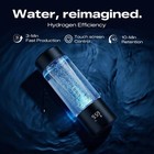 Purepebrix Upgraded Hydrogen Water Bottle Generator Glass  Touch Screen  Leak