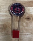 Vintage Red Wolf Acrylic Beer Tap Handle