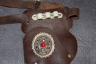 Vintage Hubley Toy Gun Pistol Holster With Bullet And Belt  Jeweled With Conchos