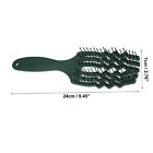 Tangle Hair Brush Paddle Detangler For All Hair Types Dark Green
