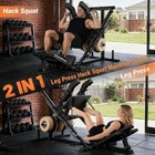 Adjustable Leg Press Hack Squat Machine Home Gym Strength Training Leg Machine
