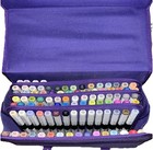 95 Piece Copic Artist Sketch Set Brush And Chisel Tip With Case   lightly Used  