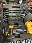 New Dewalt 168 Pc Mechanics Tool Set 1 4  3 8  1 2  Drive Chrome Socket Kit