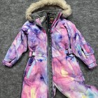 Blue Magic Youth Girls Size 8 9 130cm Air Dance Snowsuit Snowboarding Watercolor