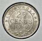 1919-c Newfoundland 25 Cents