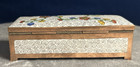 Antique Chinese Cloisonne Enamel White Lidded Stamp Box 4 25 X 1 4 Inches