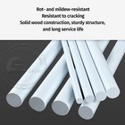 Wooden Dowels 10cm-50cm Length White Craft Pole Stick Pine Wood   10-60mm