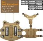 Winsee Service Dog Vest Harness For Large Dog  Tactical Working Molle Vest With