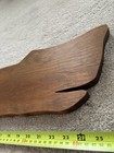 Vintage Folk Hand Carved Wooden Whale Wall Hanging Plaque Nautical Decor 27in
