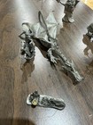 Vtg Pewter Wizard Dragon Figurines Lot Of 6 Spoontiques Fantasy Crystal