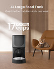 Wifi Automatic Cat Feeder App Control 4l For Cats   Small Dogs Up To 10 Meals