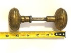 Pair Set Antique Brass Eastlake Style Door Knobs Ornate Vintage Brass Door Knobs