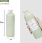 Travel Shampoo Bottle  Empty Plastic Squeeze Bottles 13 5oz With Flip Cap 