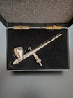 Badger 105 Dual Action Gravity Feed Airbrush Gun Silver W  Case 1-finger