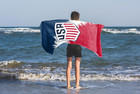 Beach Towel - 100  Cotton Super Soft Absorbent Bath Towel  28  X 58  Inch Lightw