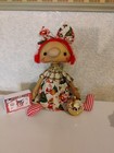 Primitive   Christmas Doll   Paper Box   Ornament Pre-owned 