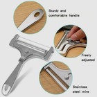 Adjustable Stainless Steel Cheese Slicer - Kitchen Tool With Wire Cutter