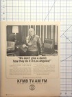 Kfmb Tv Am Fm Radio San Diego Ca Hometown Voice Cbs Vintage Print Ad 1967