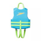 Speedo Kids Swimming Life Jacket Vest Pfd Uscg Approved 3-8 Years Blue green