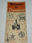 Vintage 1958 Welcome To Disneyland Illustrated Brochure Disney Park Map