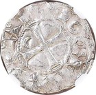 Crusaders - Bohemond Iii - Prince Of Antioch Ngc Au-58 - 1163-1201 A d  - Silver